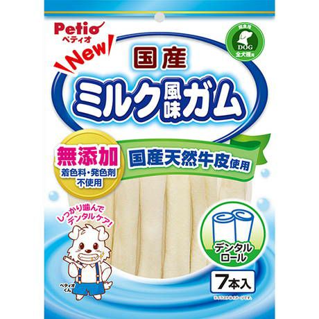 【同梱不可】【30個セット】ペティオNEW国産ミルク風味ガムロール7本入