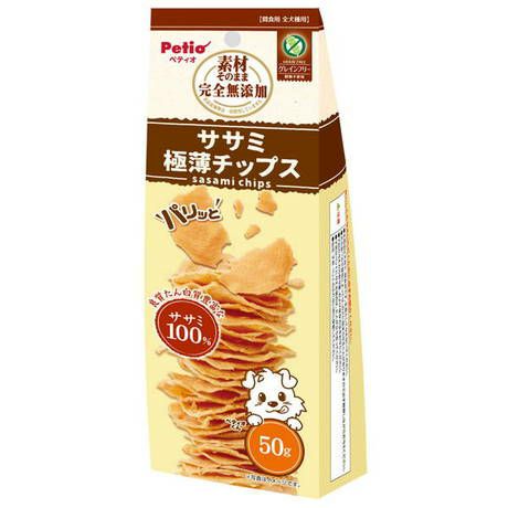 【同梱不可】【30個セット】ペティオ  ペティオ素材そのまま完全無添加ササミパリッと極薄チップス50g