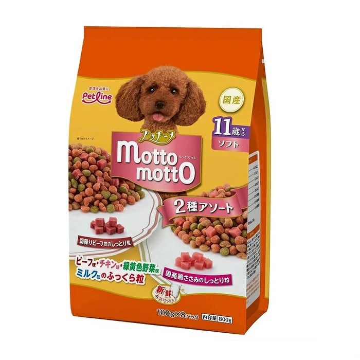 【同梱不可】【6個セット】 ペットライン　プッチーヌ motto motto ソフト 11歳から800g