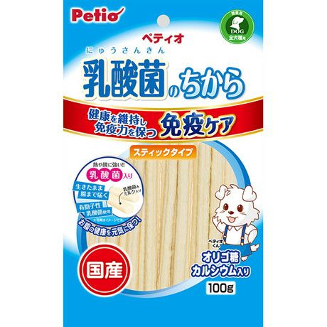 【同梱不可】【24個セット】ペティオ ペティオ乳酸菌のちからスティックタイプ100g