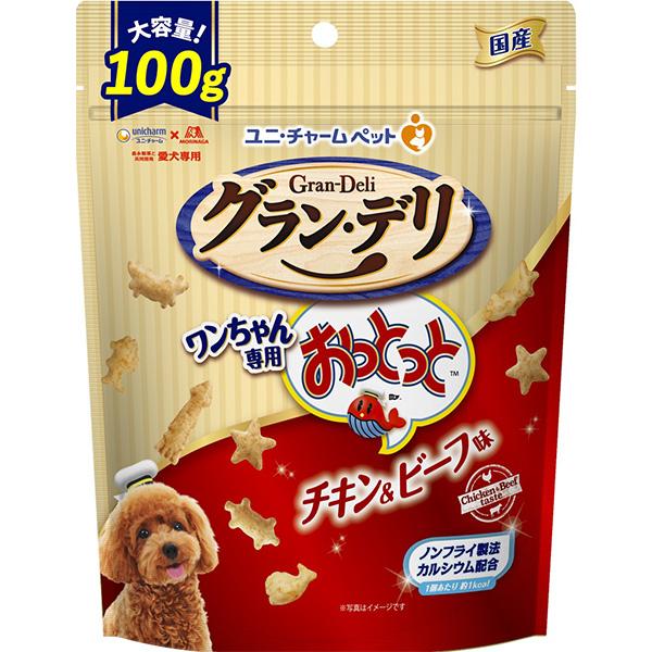 【同梱不可】【12個セット】グラン･デリワンちゃん専用おっとっとチキン&ビーフ味100g