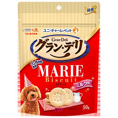 【同梱不可】【64個セット】ユニ・チャーム グラン･デリワンちゃん専用マリービスケットミルク味50g｜スペシャルスペース