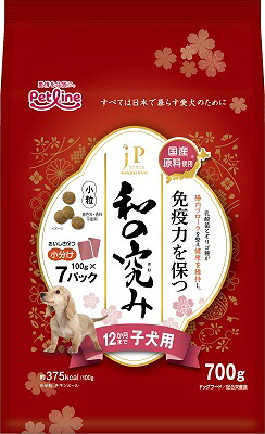 【同梱不可】【10個セット】 ペットライン JPスタイル 和の究み 小粒 12か月まで 子犬用700g|スペシャルスペース