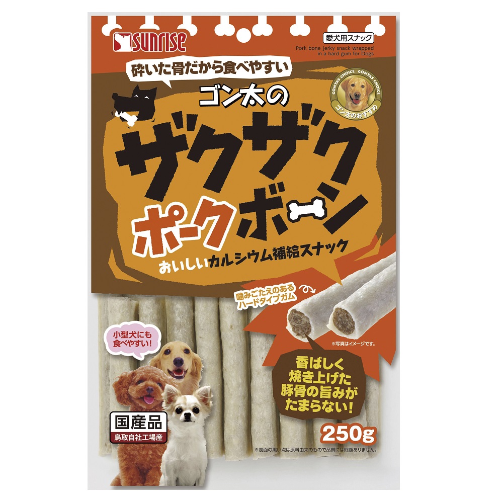 【同梱不可】【36個仕掛ける】マルカン（サンライズ） ゴン太のザクザクボーン250g