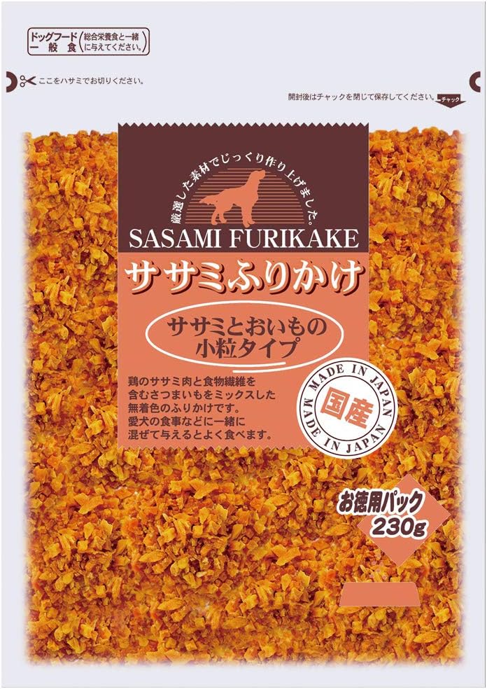 【同梱不可】【36個セット】九州ペットフード ふりかけお買い得ふりかけ鶏ささみとおいも小粒タイプ230g 15,603円