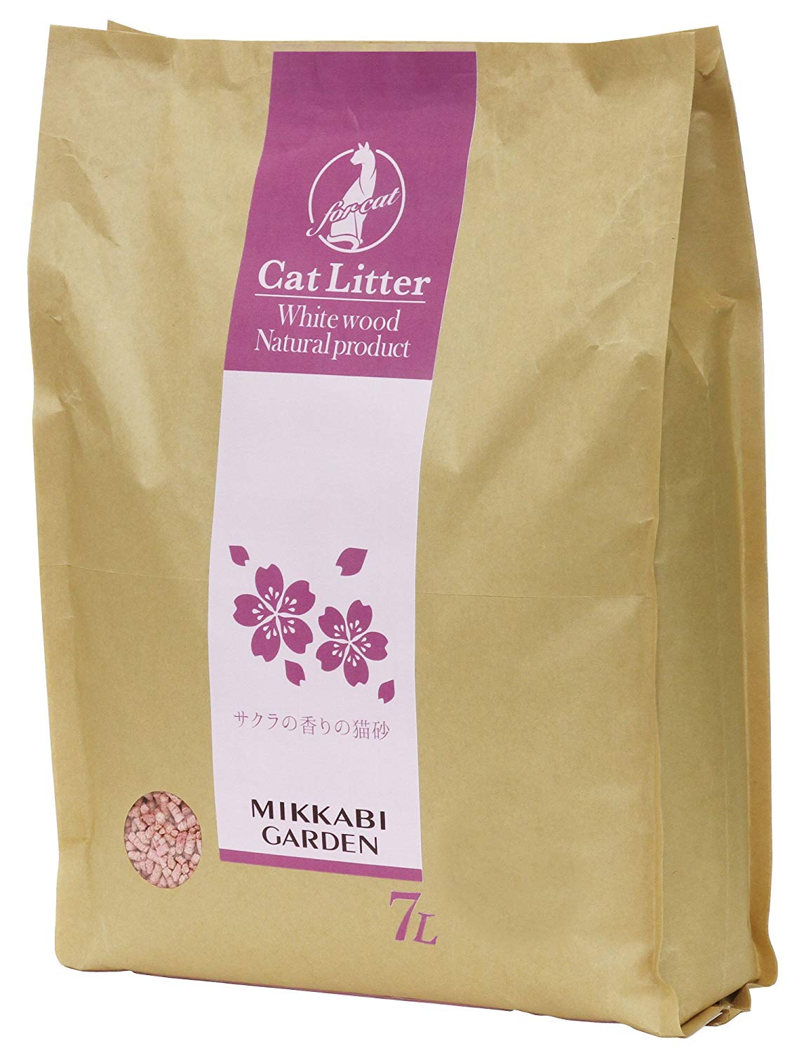 【同梱不可】【6個セット】ペティオ　Add.Mateサクラの香りの猫砂7L