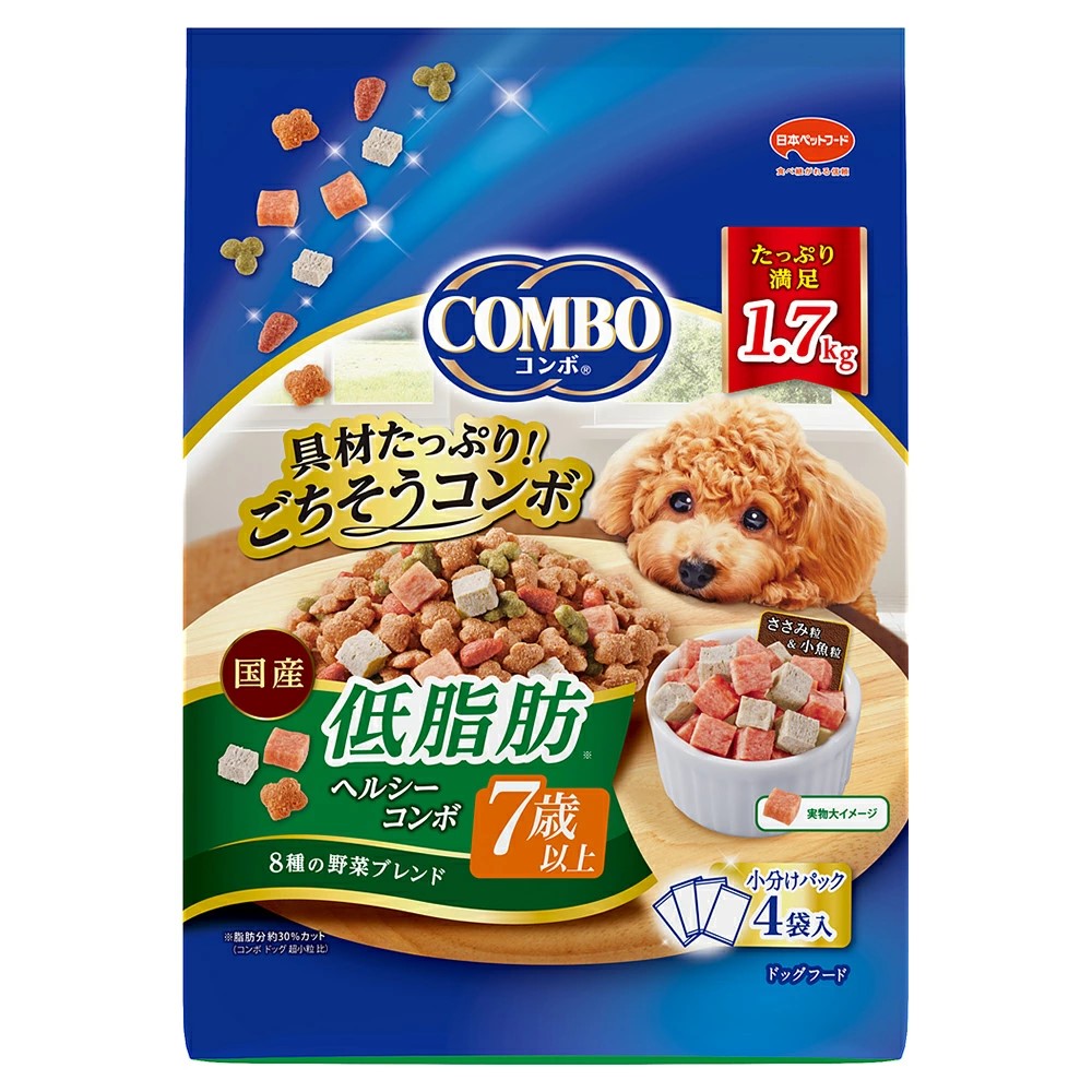 【同梱不可】【8個仕掛ける】 日本愛玩動物ボンネット  コンボドッグ低脂肪組織7歳以上1.7kg 犬用品-ドッグフード・サプリメント