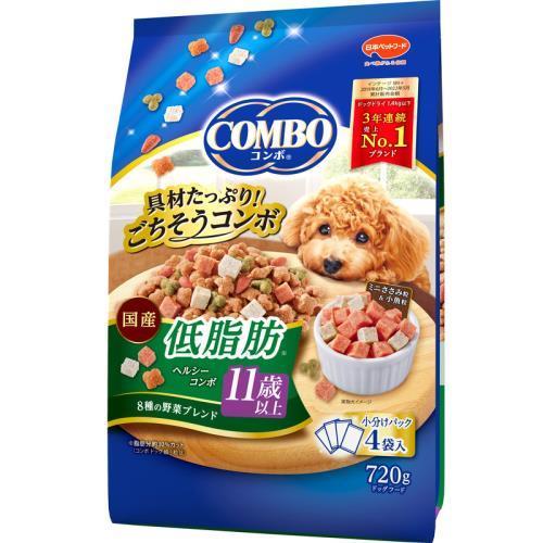 【同梱不可】【12個セット】コンボ ドッグ 低脂肪 11歳以上 ヘルシーコンボ 8種類の野菜ブレンド 720g（4袋入り）