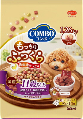 【同梱不可】【6個セット】 日本ペットフード コンボドッグもっちりふっくら11歳以上1.26kg｜スペシャルスペース