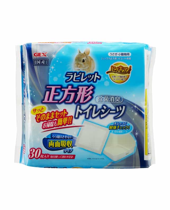 ジェックス 【同梱不可】【8個セット】ジェックス ラビレット正方形トイレシーツ30枚