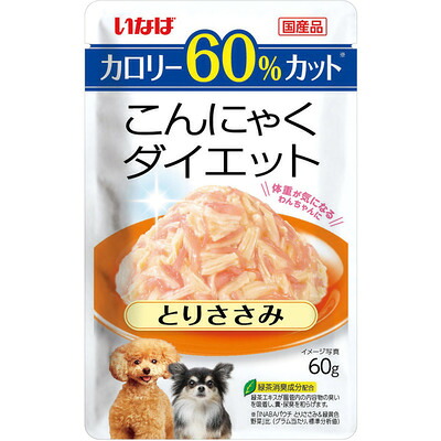 いなば 【同梱不可】【96個セット】こんにゃくダイエット　とりささみ 60g 7,923円