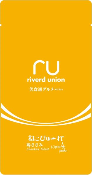 【同梱不可】【48個仕かける】リバードコーポレーション ねこぴゅーれ 美食通食い道楽ｓｅｒｉｅｓ 鶏ささみ１０ｇ×４本