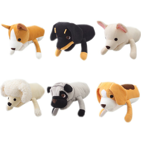 【同梱不可】【6個セット】アニマルミトンLoveDogトイプードル