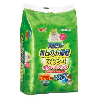 【同梱不可】【12個書き割り】ジェックス うさ核分裂爆弾日毎夜毎のお洗い濯ぎティシュボリュームパック3個入リ70枚×3
