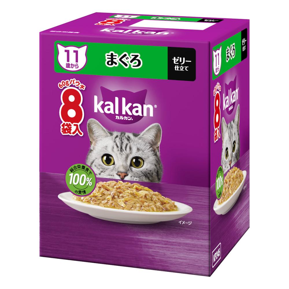 マースジャパン 【同梱不可】【10個セット】マースジャパンリミテッド カルカンパウチ　11歳から　まぐろ 60g×8