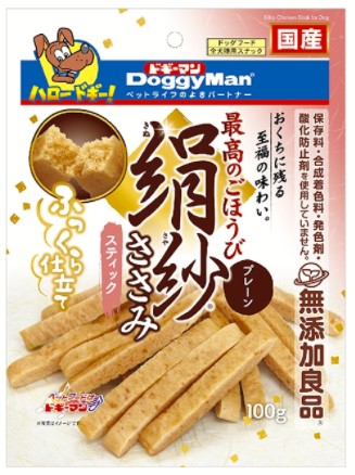 【同梱不可】【12個セット】ドギーマン絹紗スティックプレーン300g(100gX3袋)