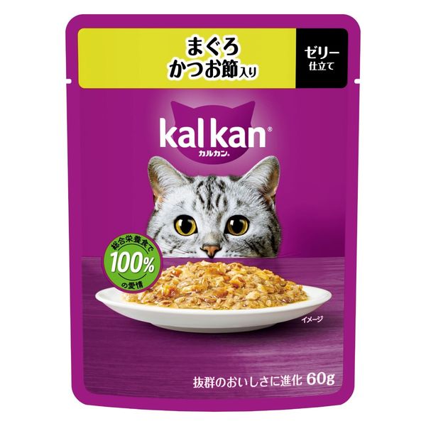 【同梱不可】【60個セット】マースジャパン カカルカンパウチ　まぐろ　かつお節入り 60g