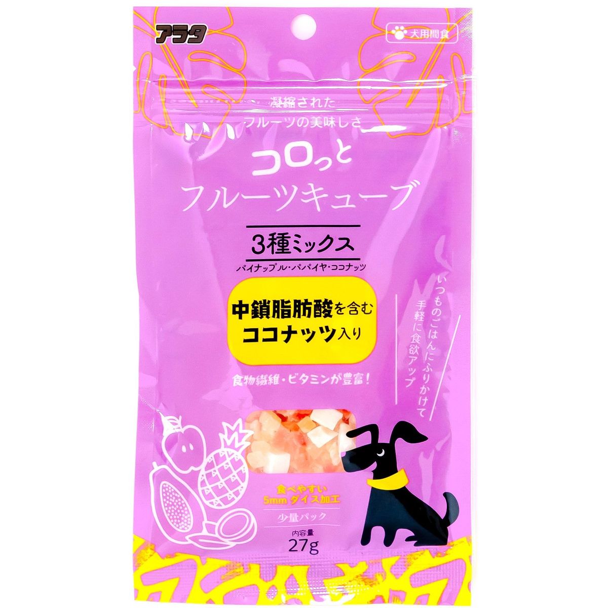 【同梱不可】【48個セット】コロッとフルーツキューブ3種ミックス 27g