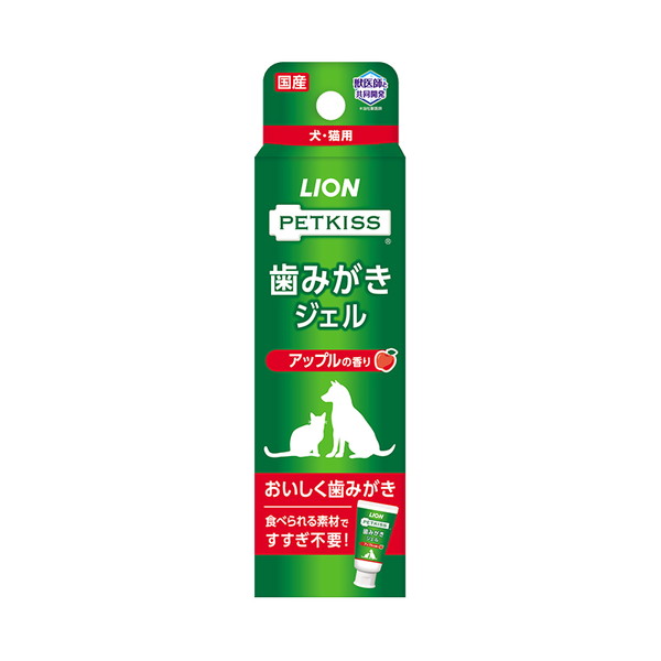 百獣の王愛玩動物 【同梱不可】【48個書き割り】PETKISS歯磨きジェルアップルの芳ばしさ40g