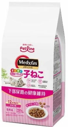 【同梱不可】【8個セット】 ペットライン　メディファス子ねこ12か月までチキン味750g