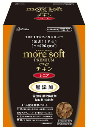 【同梱不可】【3個セット】ペティオ　Add.Mate moresoftプレミアムチキンシニア600g