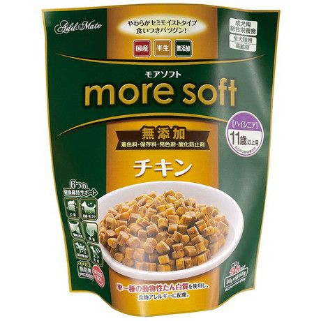 【同梱不可】【6個セット】ペティオ Add.Mate  moresoft チキンハイシニア 540g