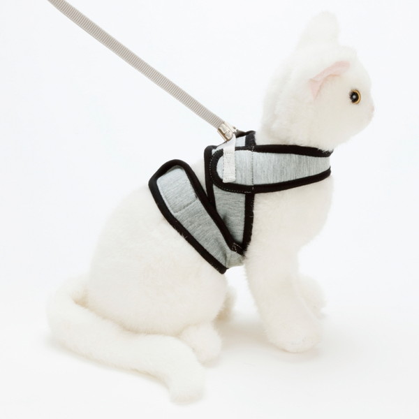 【同梱不可】【3個セット】 ペティオ Any cat ハーネス シンプル Mサイズ グレー