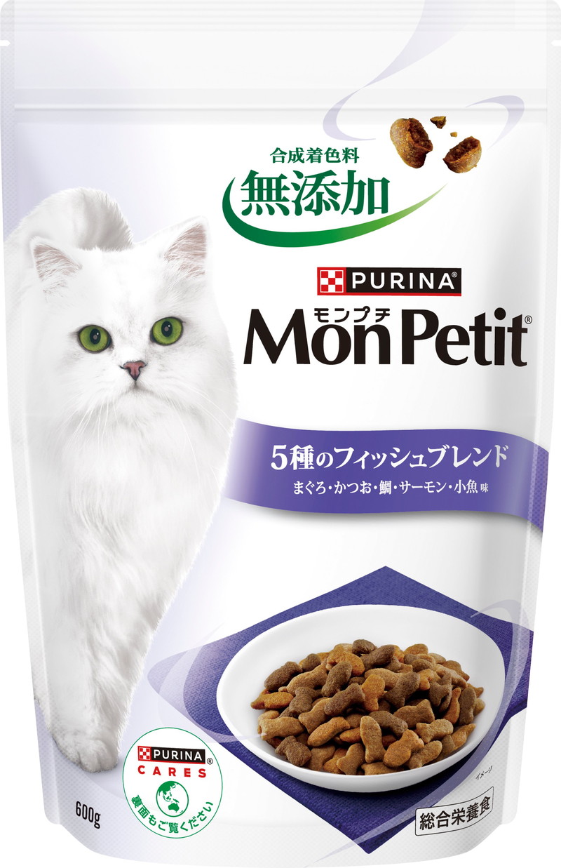 【同梱不可】【8個セット】 ネスレ日本 モンプチ バッグ 5種のフィッシュブレンド 600g