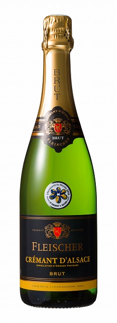 【6本セット】フライシャー　クレマン・ダルザス　ブリュット　白　750ml
