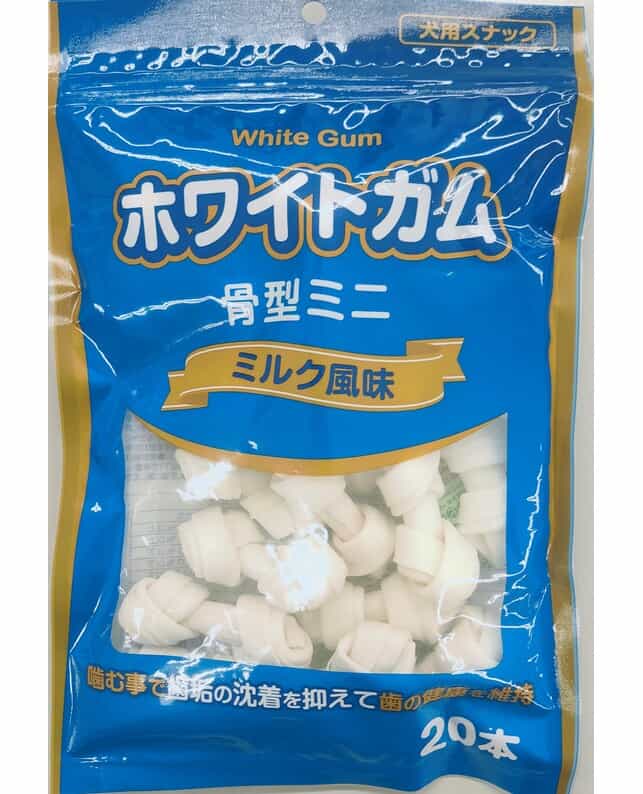 【同梱不可】【60個仕掛ける】愛玩動物寄託図書館 白いことチュインガム 骨型ミニ市乳味わい20本