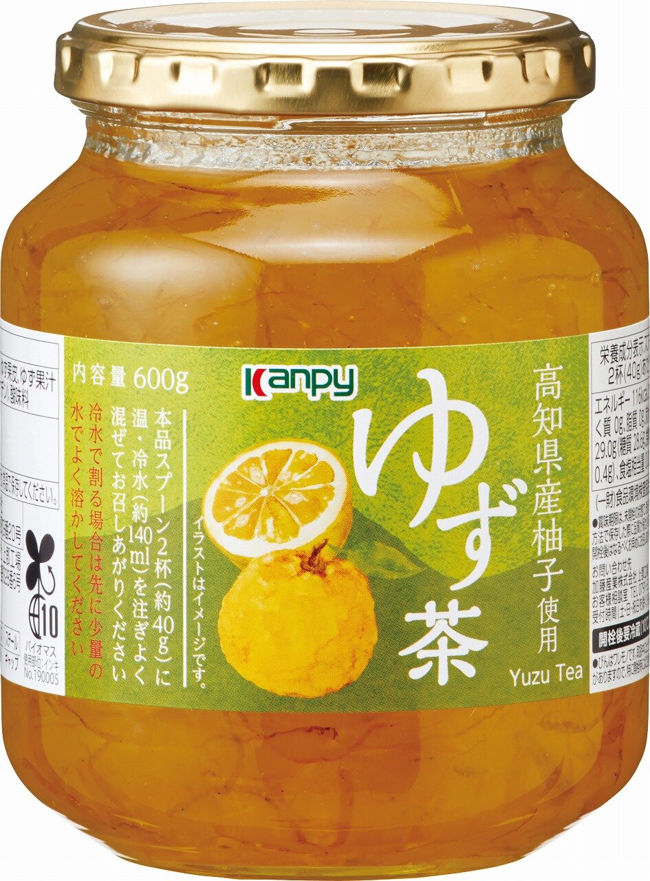 【12個セット】Kanpy カンピー ゆず茶 600g