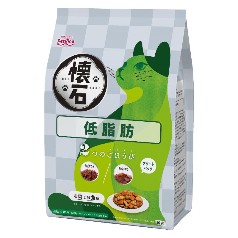 【同梱不可】【10個セット】ペットライン 懐石　２つのごほうび　低脂肪６００ｇ