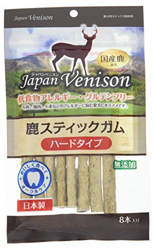 【同梱不可】【40個仕掛ける】アスクＪＡＰＡＮＶＥＮＩＳＯＮ鹿スティックガムハード８本 ペット・ペットグッズ-犬用品-おやつ