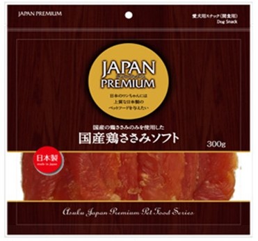 【同梱不可】【24個セット】アスク ＪＡＰＡＮ　ＰＲＥＭＩＵＭ　国産鶏ささみソフト３００ｇ