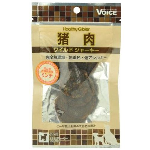 【同梱不可】【36個セット】 ヴォイス株式会社 猪肉ワイルドジャーキー　ミンチ２０ｇ｜スペシャルスペース