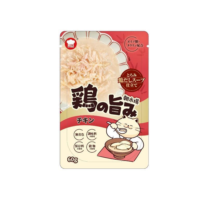 【同梱不可】【72個書き割り】Ｆ＆Ｂｅｌｌ ＨＥＬＬＳ ＫＩＴＣＨＥＮ 朝証券業界 鶏の旨み 鶏だし吸いもの 意気地無し６０ｇ