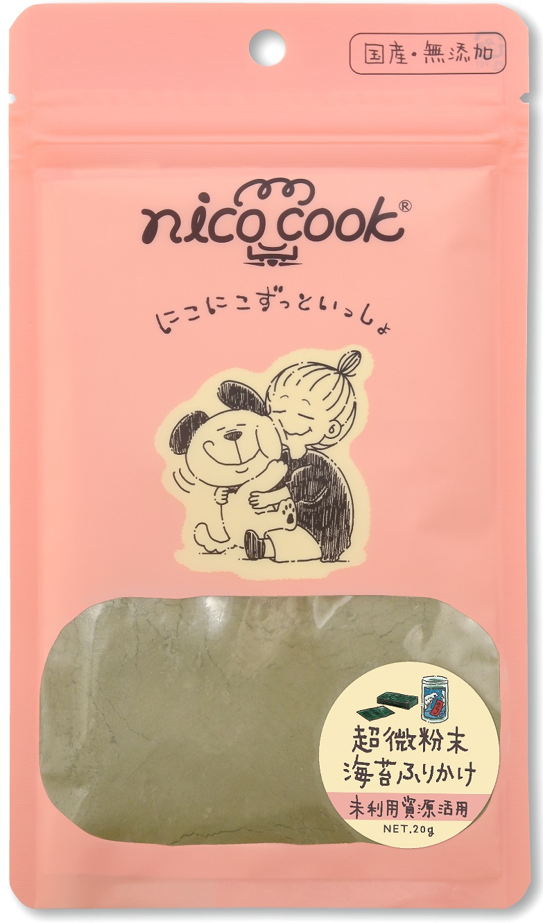 【同梱不可】 【20個書き割り】 マルカイコーポレーション  ｎｉｃｏ ｃｏｏｋ 超微粉末 国産海苔ふりかけ 犬猫兼用２０ｇ
