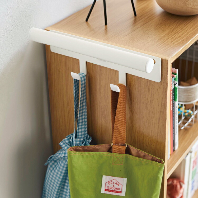 楽天市場 送料無料 カラーボックス横 ランドセル リュックハンガー タワー ランドセル置き 子供部屋 バック収納 壁面収納 山崎実業 Lf570b12b000 すまいのコンビニ