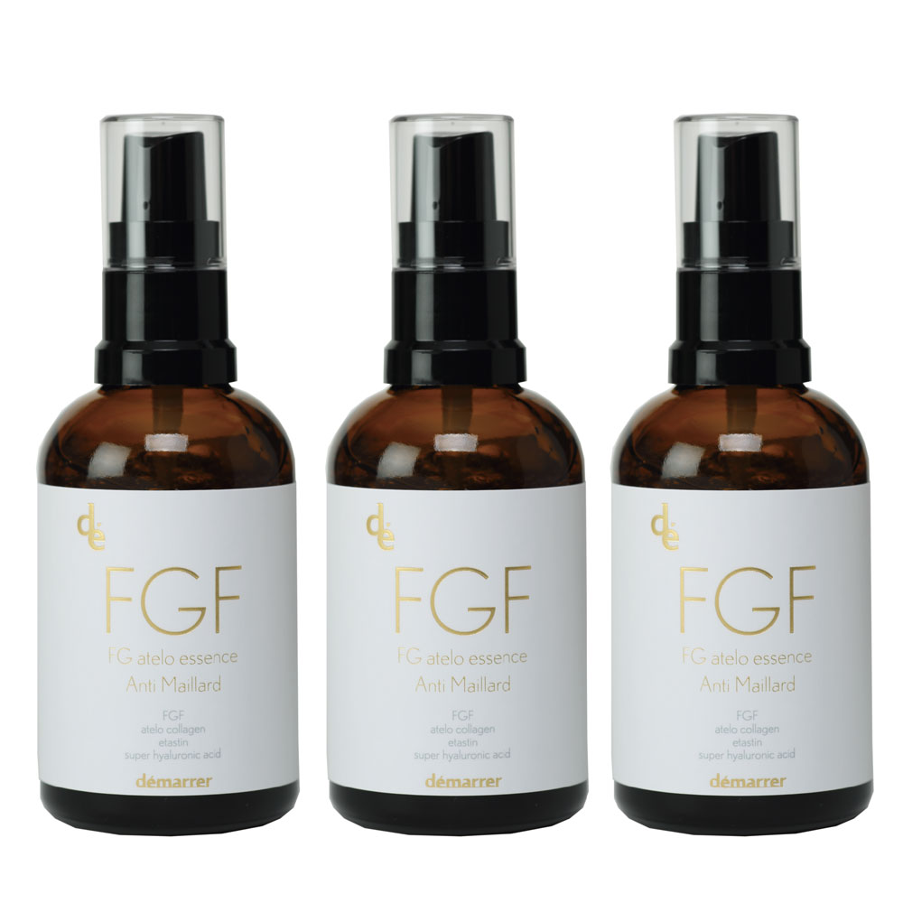 【3本セット】デマレ FGF アテロ エッセンス 60mL×3本 業務用 導入美容液 アテロコラーゲン エラスチン スーパーヒアルロン酸 FGF様成分 エイジングケア くすみ 潤い ハリ つや エレクトロポレーション イオン導入 エイジングケア サロン専売品 demarrer 正規品 送料無料