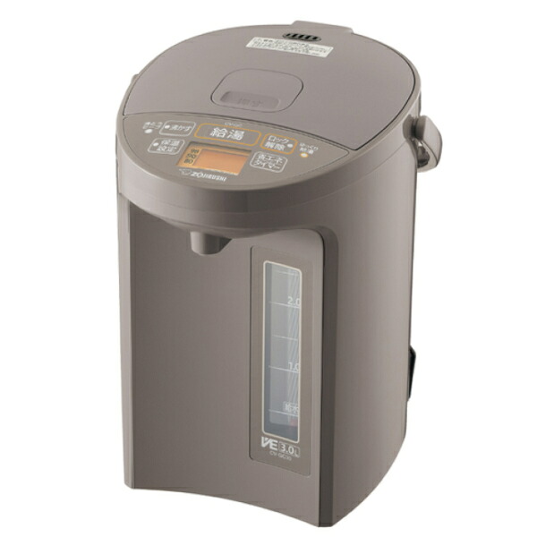 ZOJIRUSHI 象印 優湯生(ゆうとうせい) VE灯かりまほうびん ともし火赤銅色 3.0L パソコン沸とう CV-GC30-TL【北海道・沖縄・離島送りとどける不可】