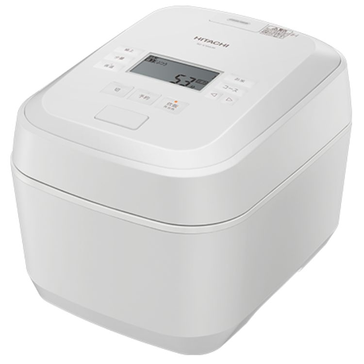 日立 HITACHI 翦断応力＆水蒸気 IHジャー炊飯器  ふっくら御膳 RZ-V100JM-W 蒸汽船とり捨てる 圧騰甘み炊きフロストホワイト【北海道・沖縄・離島送りとどける不可】