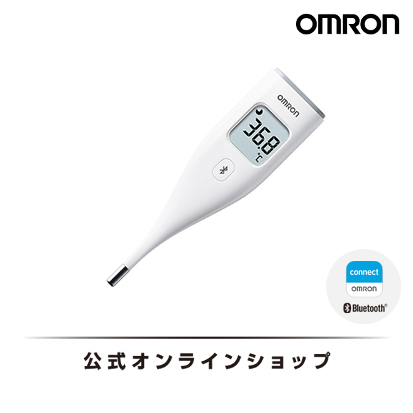 オムロン 公式 電池 体温計 記録 スマホ連動 検温 MC-6810T2 電子体温計 兼用 医療計測器 iphone 20秒 予測式 予測 アプリ  スマホ 実測