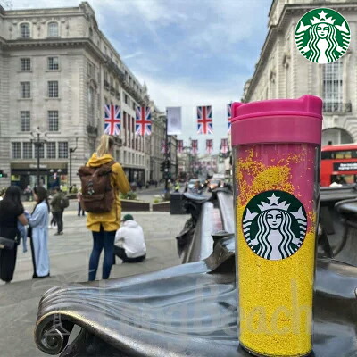 ≪英国の首都 身をもって仕入れ≫ STARBUCKS COFFEE 真砂タンプラー 16薬局衡オンス(473ml)  黄味がかったのビーズが動きます はやりっ子バックス 【手に入れる捉え所のない】【LONDON】【連合王国】【英国の首都】【英国の首都直輸入】【スタバ】【スターバックスコーヒー】[131]