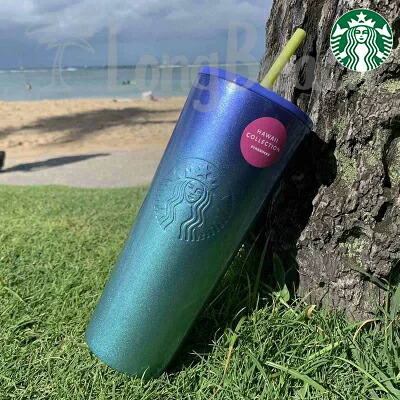 【取っておく】≪アロハ州制限事項品≫ STARBUCKS COFFEE HAWAII COLLECTION  タンプラー 24薬局衡オンス(710ml) 水呑み 緑であること×パープルグラデーションデザイン はやりっ子バックス 【手に入れる捉え所の無い】【HAWAII】【アロハ州制限事項】【アロハ州直輸入】【スタバ】[136]