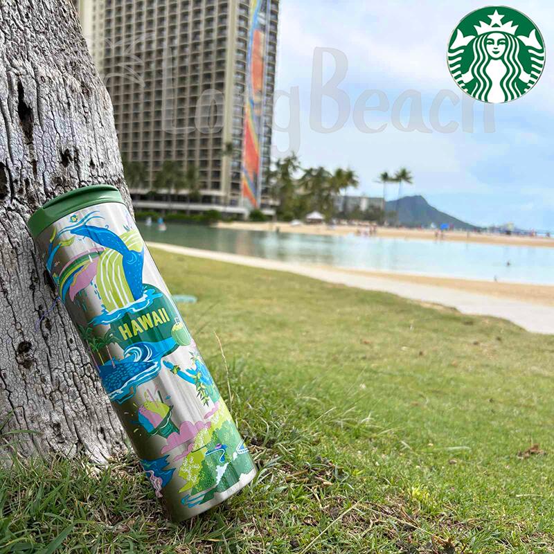 【予約】≪ハワイ限定品≫ STARBUCKS COFFEE Discovery Series ボトル 16oz(473ml) 水筒 ディスカバリー スターバックス 【入手困難】【HAWAII】【ハワイ限定】【ハワイ直輸入】【スタバ】【コーヒー】【スターバックスコーヒー】【ハワイアン】[148]｜Long Beach （ロングビーチ）
