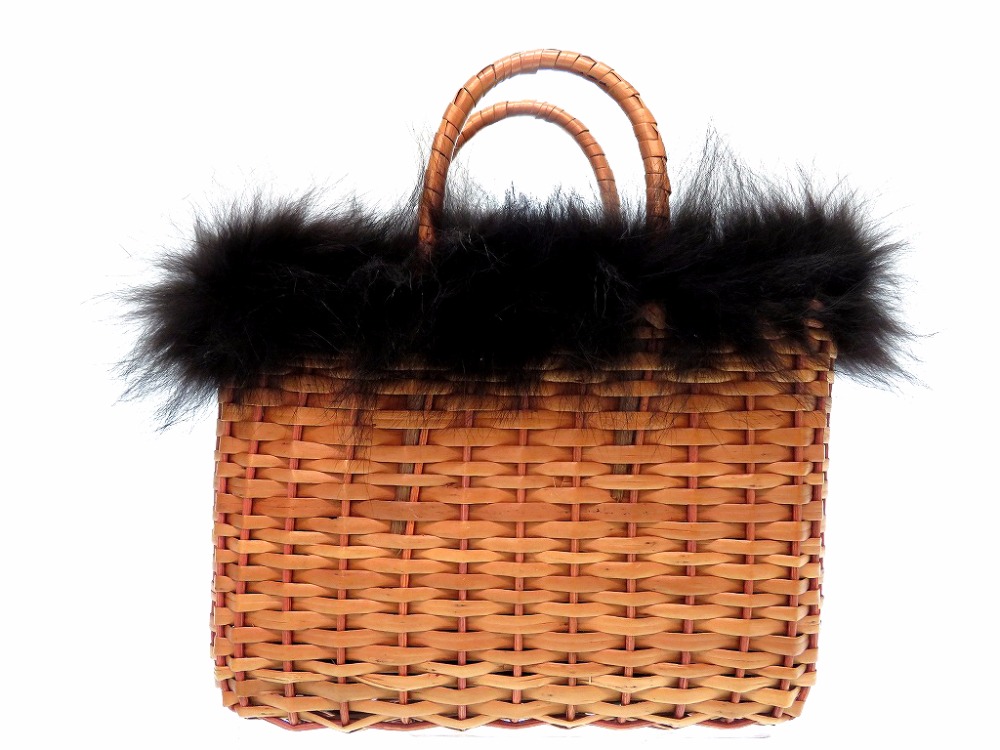 Life Time Rakuten Ichiba Beautiful Article Fendi Basket Straw Beautiful Article Fendi Basket Straw Handbag Fur Bag Vintage 0212fendi