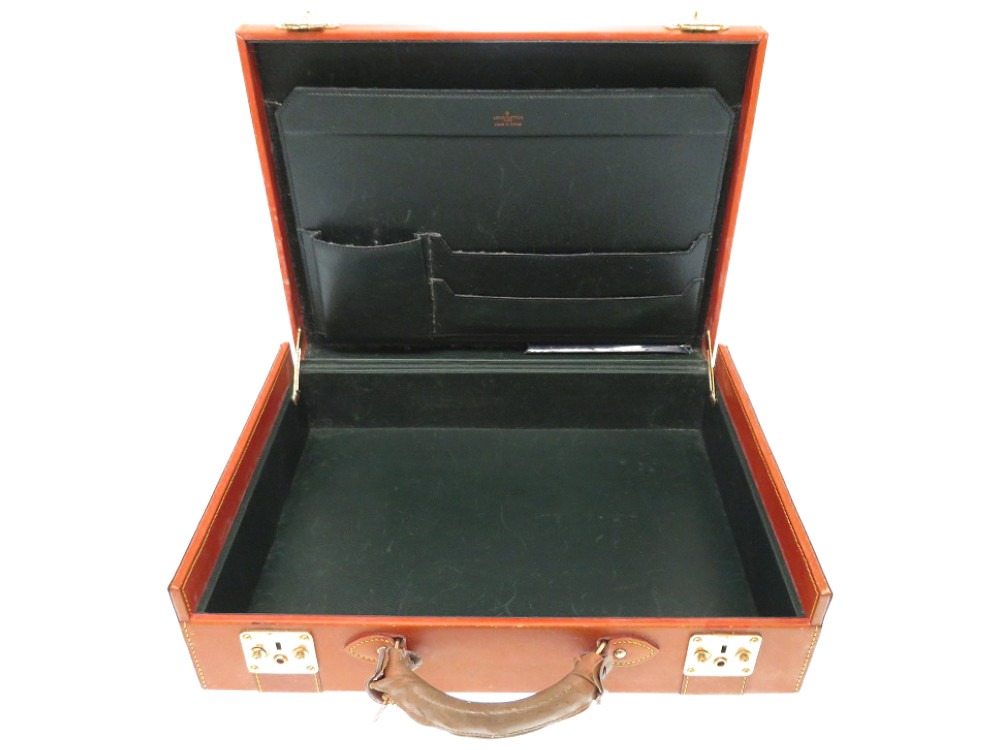 LIFE TIME Rakuten-ichiba: Louis Vuitton vintage soft leather taiga brown attache case antique ...