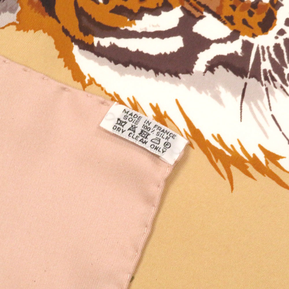 【楽天市場】新品同様 エルメス カレ140 王者の虎 TIGRE ROYAL スカーフ シルク ピンク トラ 虎 0248 【中古