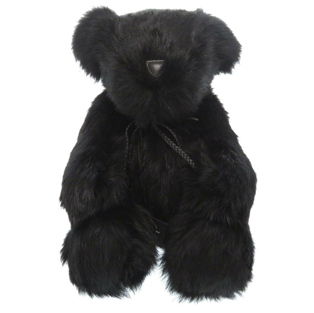楽天市場 未使用 グッチ テディベア ファー ブラック クマ ぬいぐるみ 黒 0160 中古 Gucci life time楽天市場店