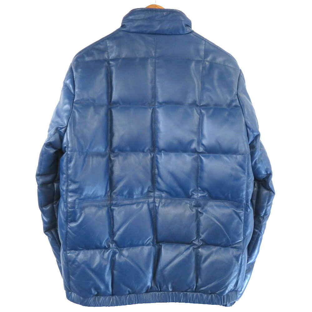 楽天市場 美品 シュプリーム ブルー レザー ダウンジャケット メンズ 青 03 中古 Supreme メンズ ｌｉｆｅ ｔｉｍｅ楽天市場店